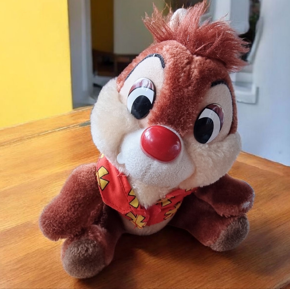Vintage Disneyland Park Official Chip and Dale Rescue Rangers- DALE Plush - Rare